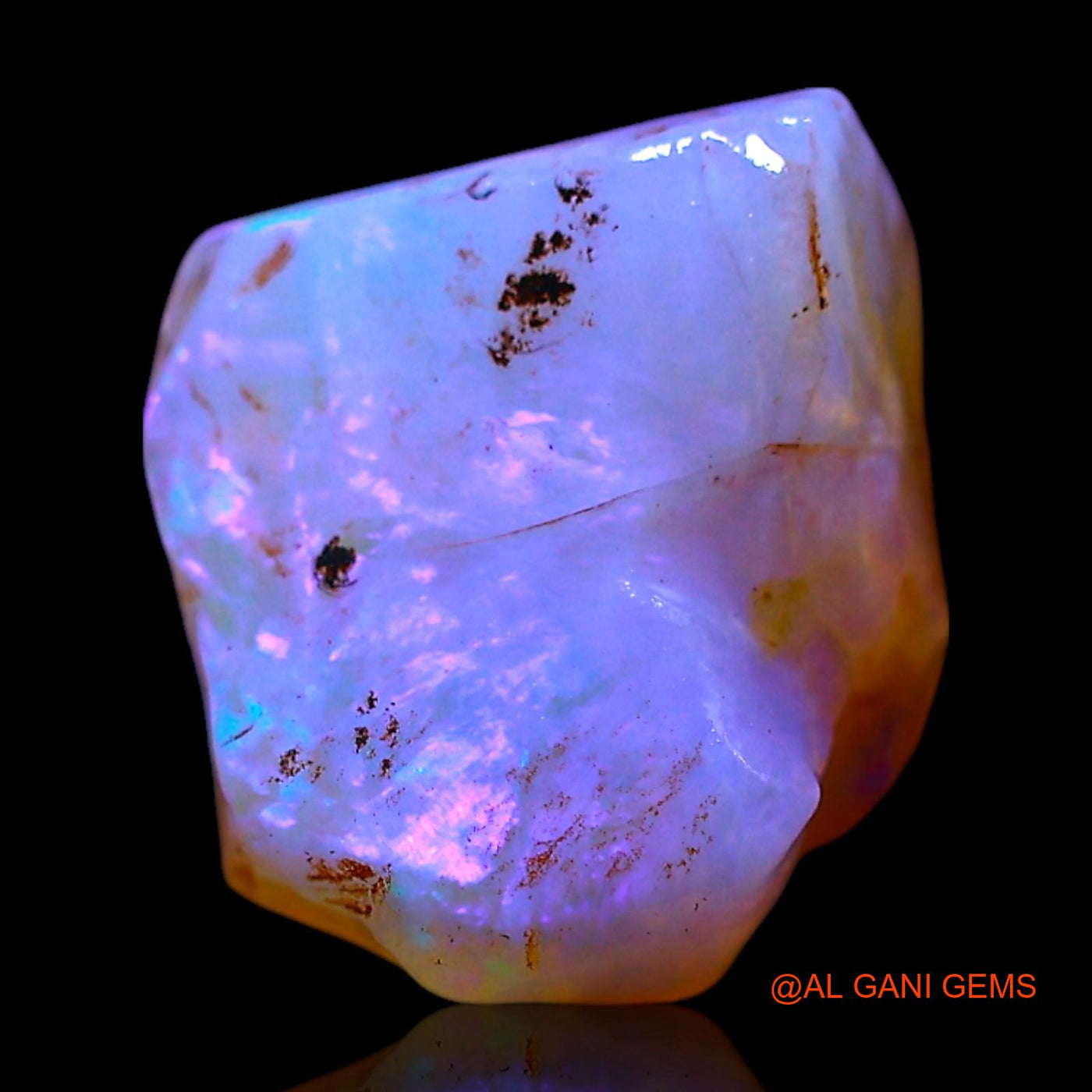 5.00 Cts Natural Australian Fire Opal Loose Gemstone Fancy Rough 11x9x9 mm RF-705
