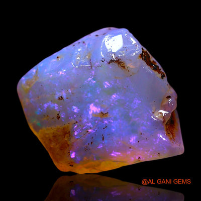 Natural Fire Opal Gemstone 2.00 Cts Loose Fancy Rough From Australia 10x10x4 mm RF-711