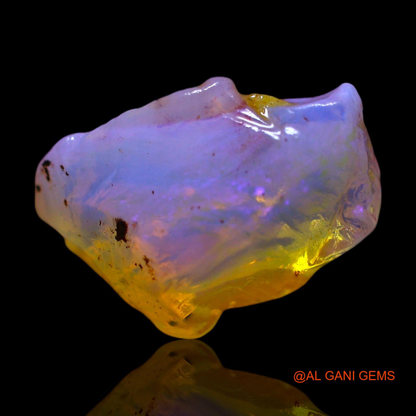 Natural Fire Opal Gemstone 3.00 Cts Loose Fancy Rough From Australia 13x8x7 mm RF-714