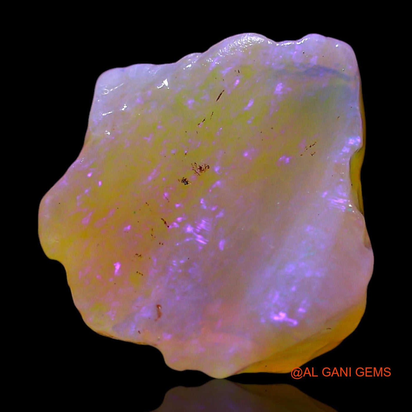 4.00 Cts Natural Australian Fire Opal Loose Gemstone Fancy Rough 11x11x7 mm RF-715
