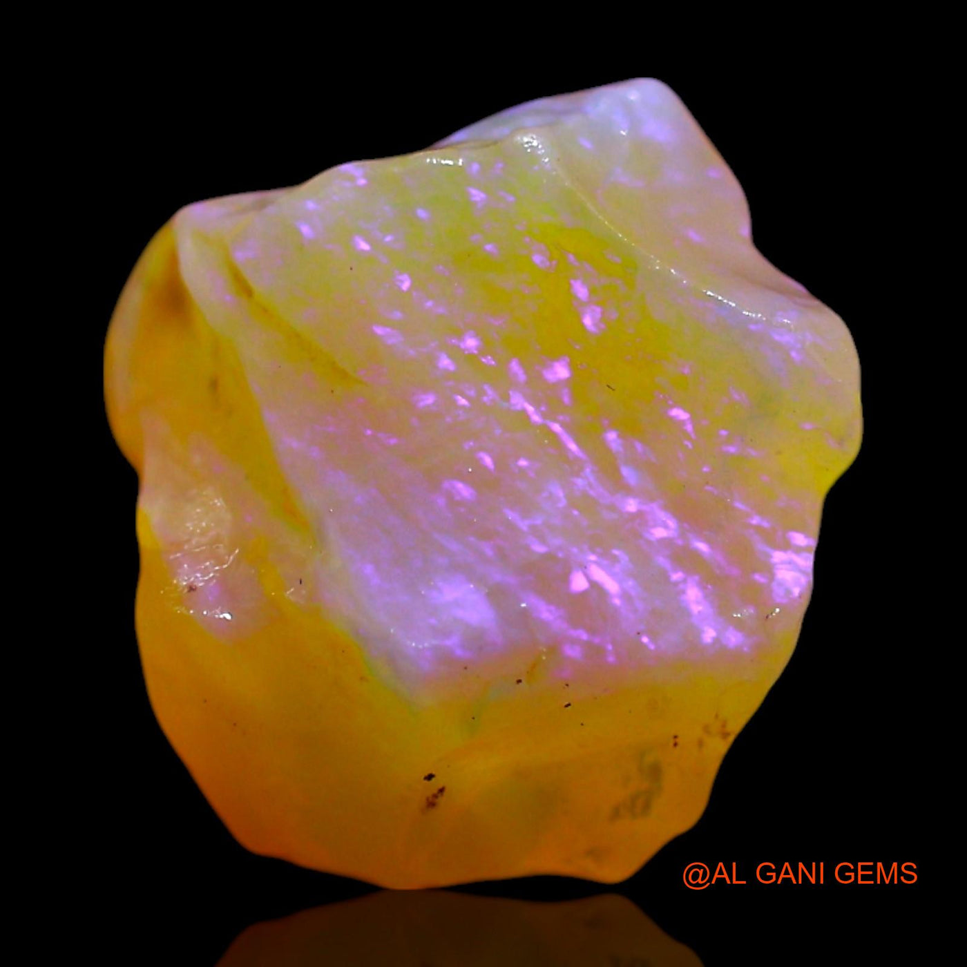 4.00 Cts Natural Australian Fire Opal Loose Gemstone Fancy Rough 11x11x7 mm RF-715
