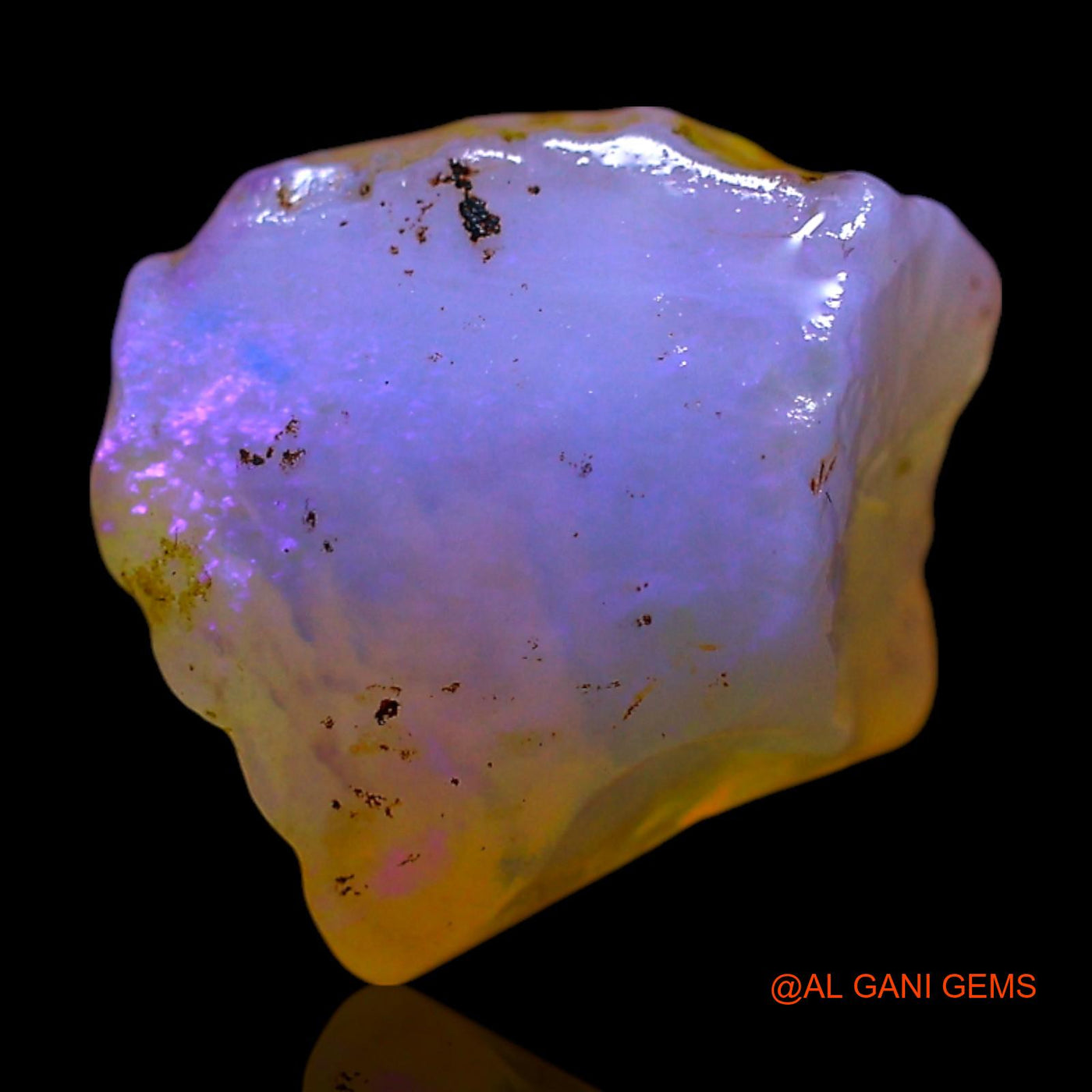 Natural Fire Opal Gemstone 2.00 Cts Loose Fancy Rough From Australia 12x9x5 mm RF-717