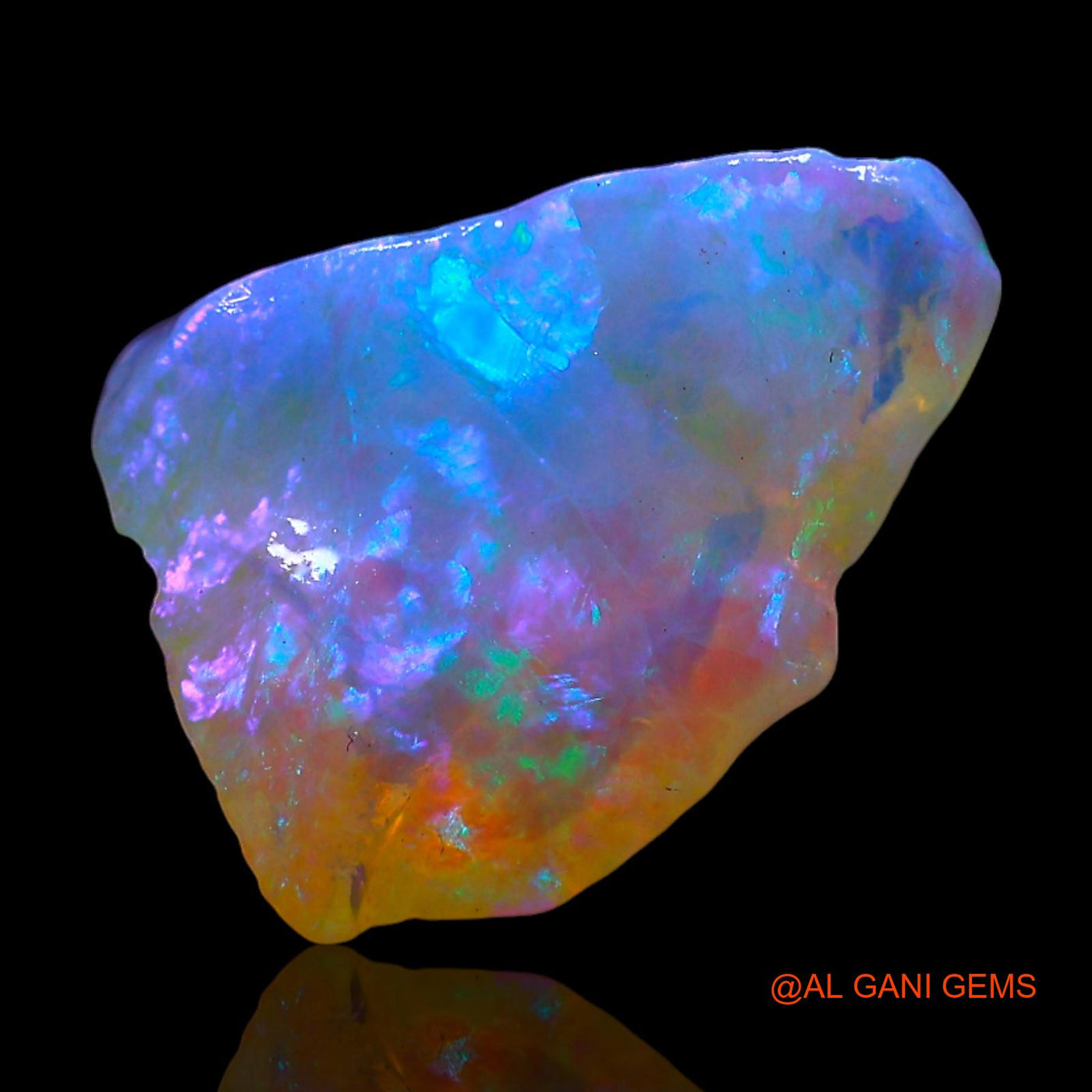 2.00 Cts Natural Australian Fire Opal Loose Gemstone Fancy Rough 10x9x6 mm RF-719