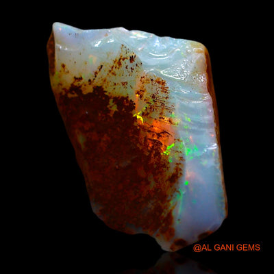 4.00 Cts Natural Australian Fire Opal Fancy Rough Loose Gemstone For Jewelry 13x10x3 mm RF-71