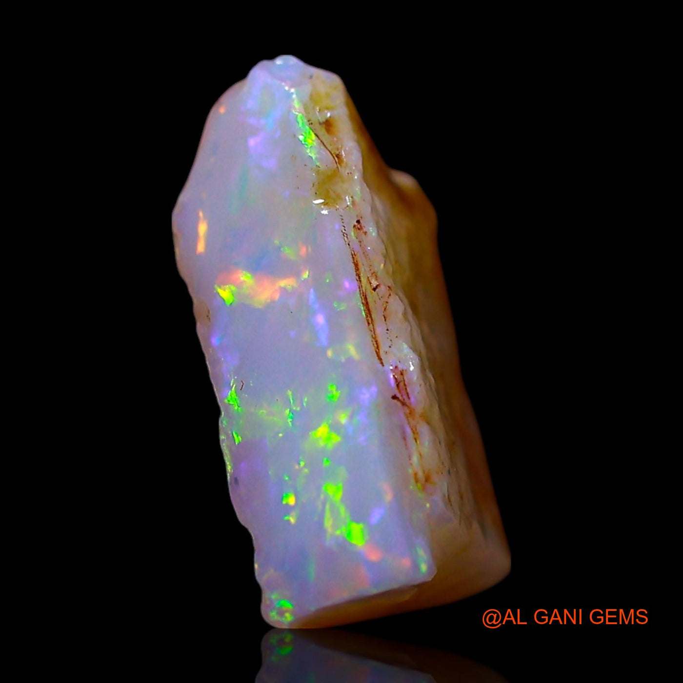 Natural Fire Opal Gemstone 2.00 Cts Loose Fancy Rough From Australia 13x10x4 mm RF-722