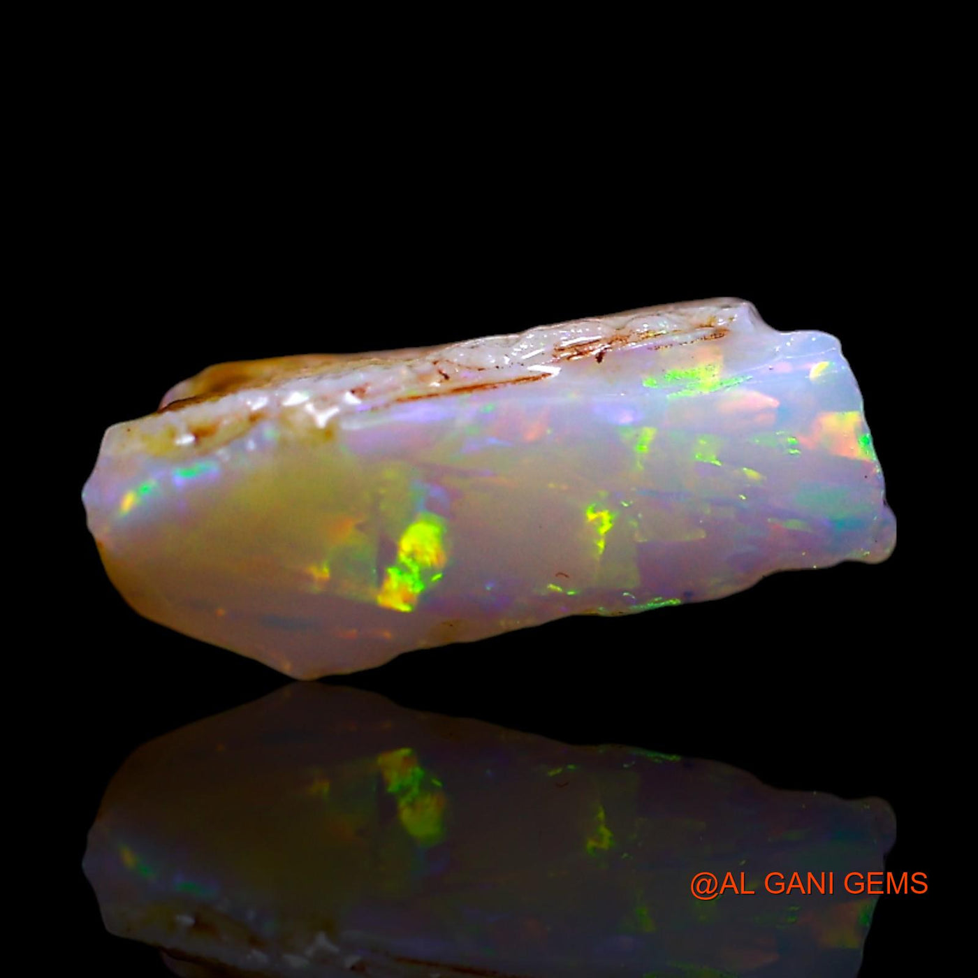 Natural Fire Opal Gemstone 2.00 Cts Loose Fancy Rough From Australia 13x10x4 mm RF-722