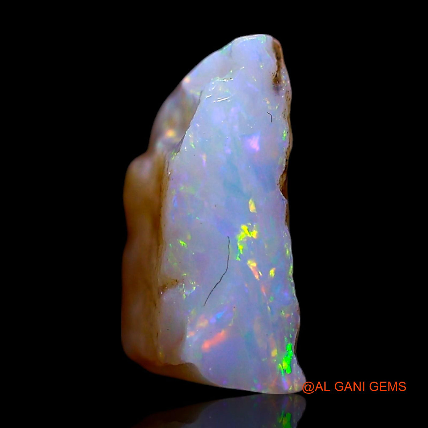 Natural Fire Opal Gemstone 2.00 Cts Loose Fancy Rough From Australia 13x10x4 mm RF-722