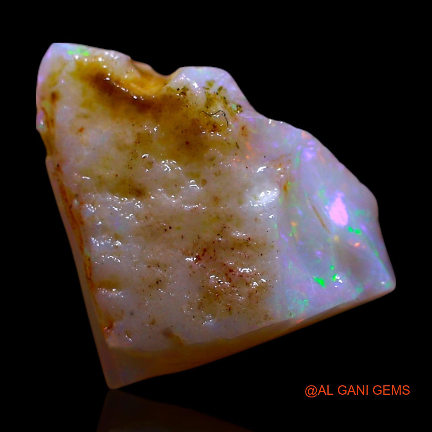 Natural Fire Opal Gemstone 2.00 Cts Loose Fancy Rough From Australia 13x10x4 mm RF-722