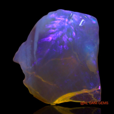 Natural Fire Opal Gemstone 2.00 Cts Loose Fancy Rough From Australia 10x10x4 mm RF-725