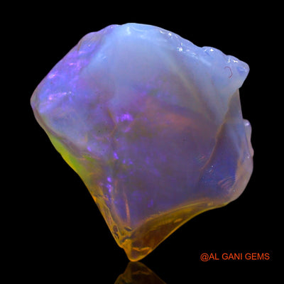 Natural Fire Opal Gemstone 2.00 Cts Loose Fancy Rough From Australia 10x10x4 mm RF-725