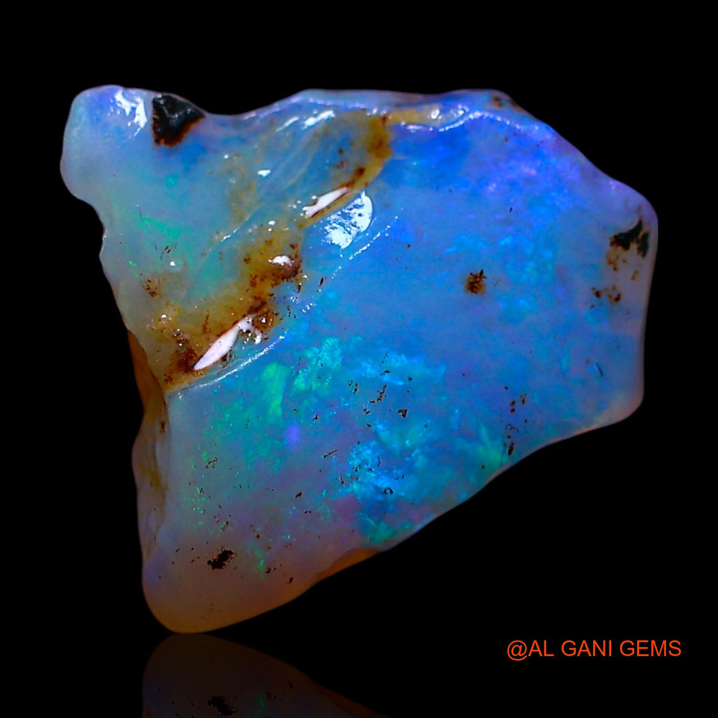 2.00 Cts Natural Australian Fire Opal Loose Gemstone Fancy Rough 10x10x4 mm RF-733