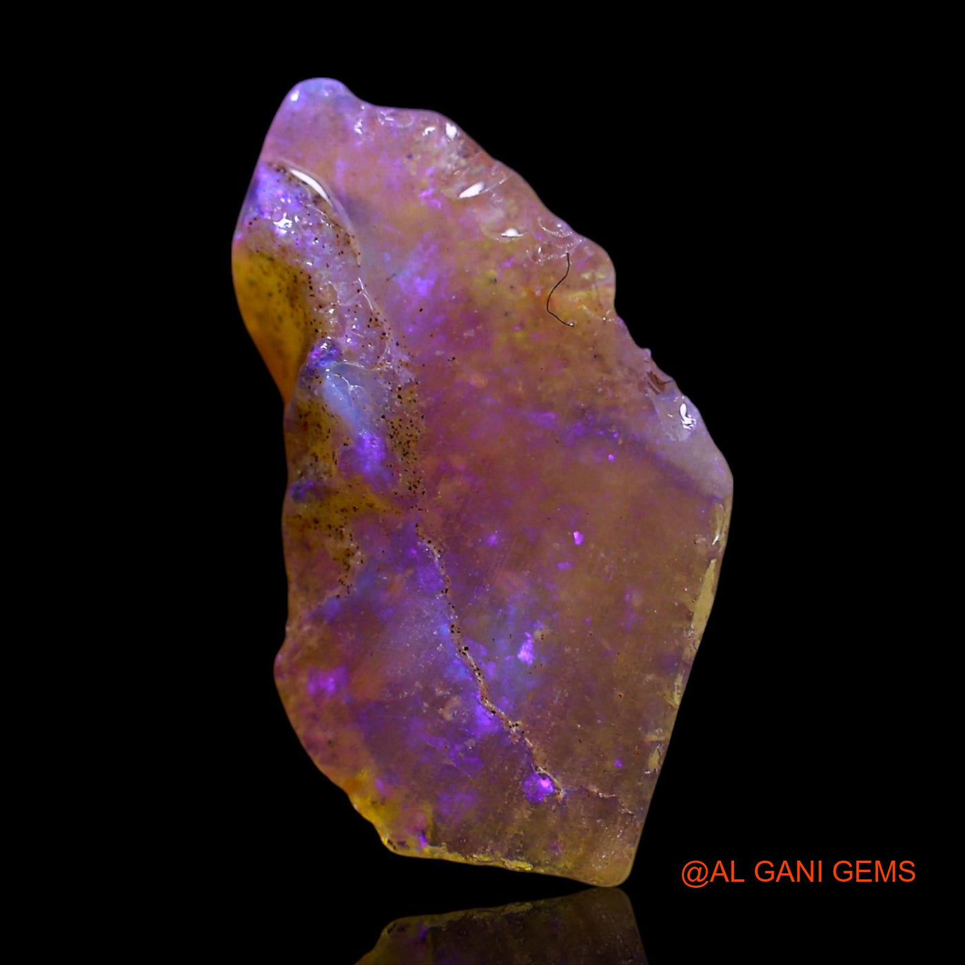 2.00 Cts Natural Australian Fire Opal Fancy Rough Loose Gemstone For Jewelry 18x10x2 mm RF-73