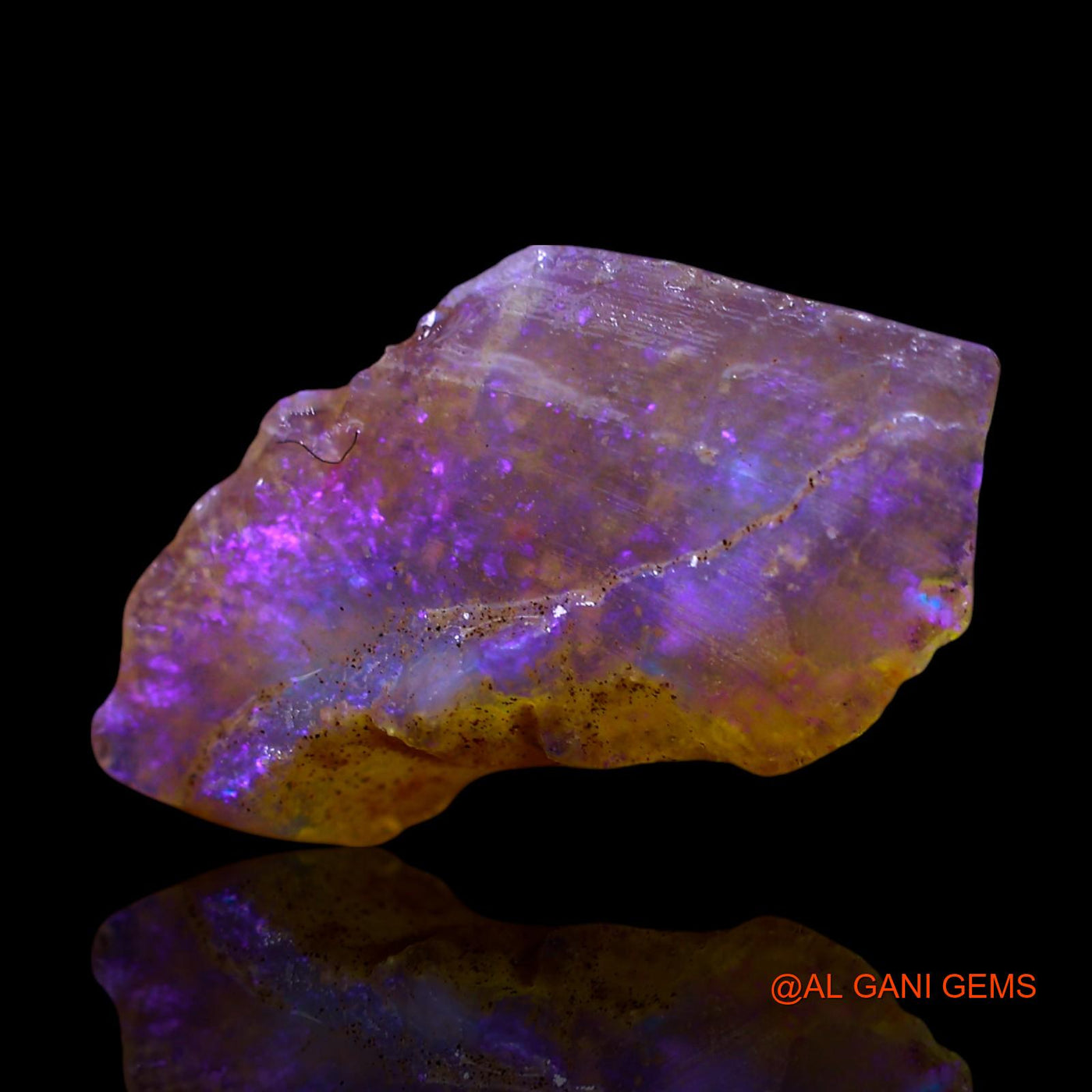 2.00 Cts Natural Australian Fire Opal Fancy Rough Loose Gemstone For Jewelry 18x10x2 mm RF-73