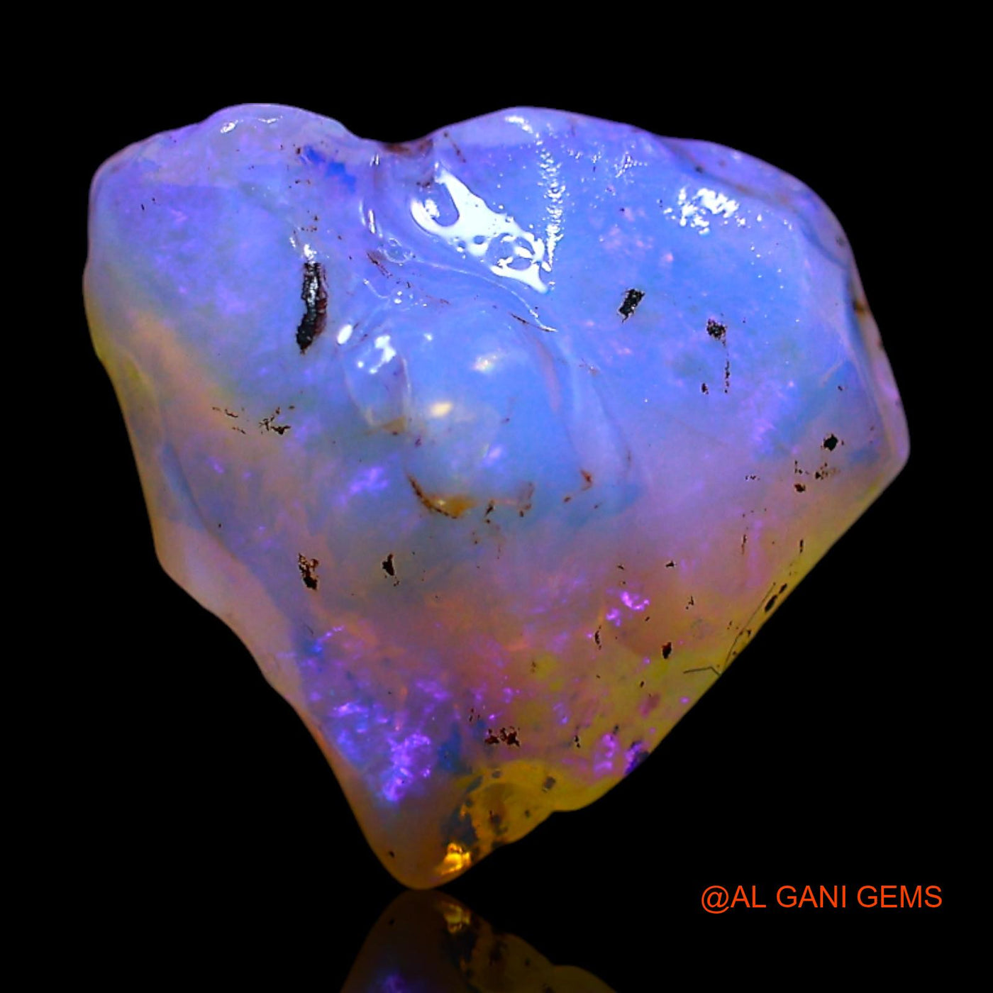 2.00 Cts Unheated Australian Fire Opal Loose Gemstone Fancy Rough Natural 11x10x5 mm RF-743