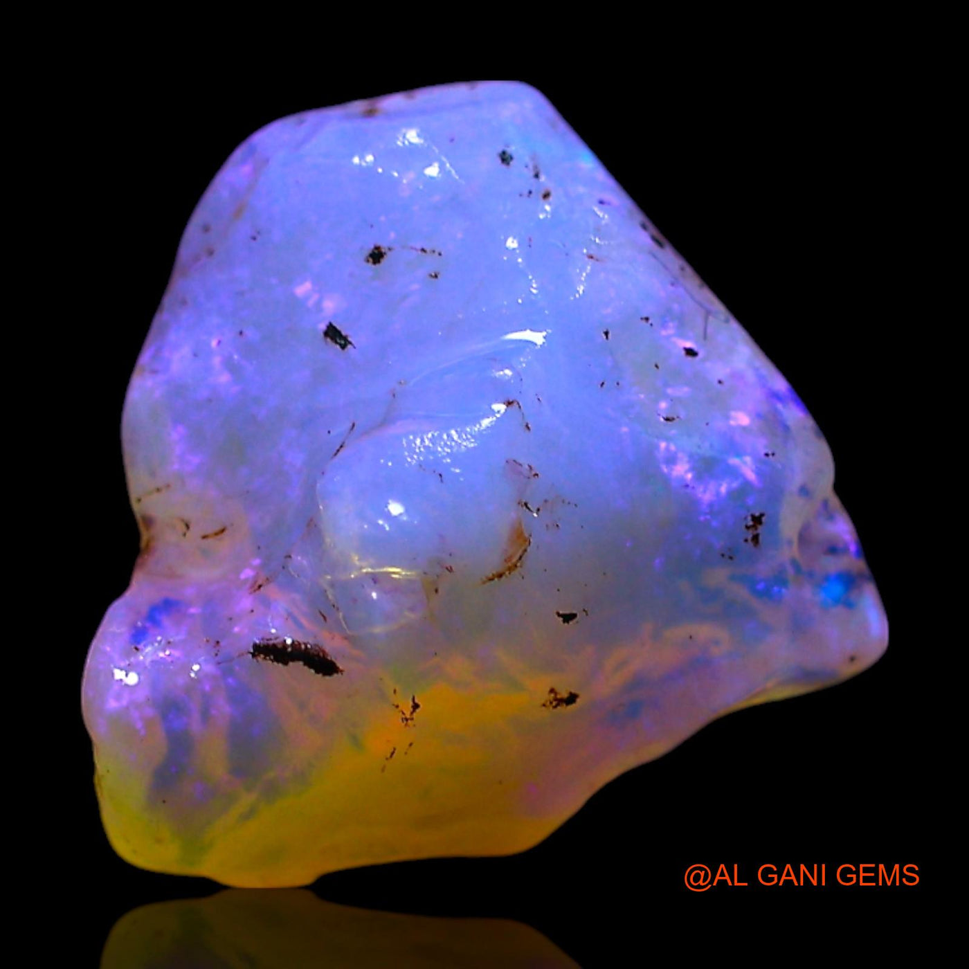 2.00 Cts Unheated Australian Fire Opal Loose Gemstone Fancy Rough Natural 11x10x5 mm RF-743