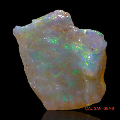 Natural Fire Opal Gemstone 1.00 Cts Loose Fancy Rough From Australia 10x9x3 mm RF-750