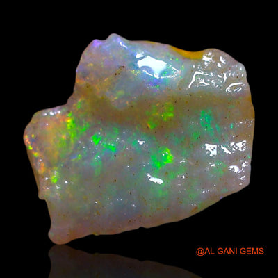 Natural Fire Opal Gemstone 1.00 Cts Loose Fancy Rough From Australia 10x9x3 mm RF-750