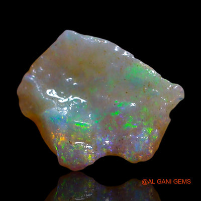 Natural Fire Opal Gemstone 1.00 Cts Loose Fancy Rough From Australia 10x9x3 mm RF-750