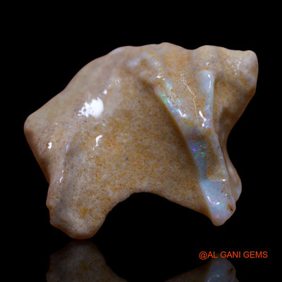 32.00 Cts Natural Australian Fire Opal Fancy Rough Loose Gemstone For Jewelry 32x27x11 mm RF-751
