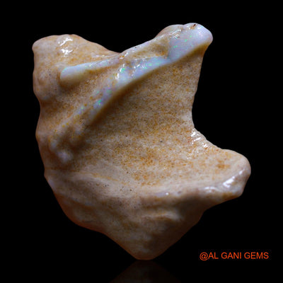 32.00 Cts Natural Australian Fire Opal Fancy Rough Loose Gemstone For Jewelry 32x27x11 mm RF-751