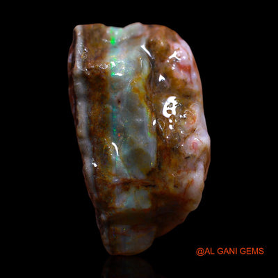 Natural Fire Opal Gemstone 42.00 Cts Loose Fancy Rough From Australia 28x17x16 mm RF-752