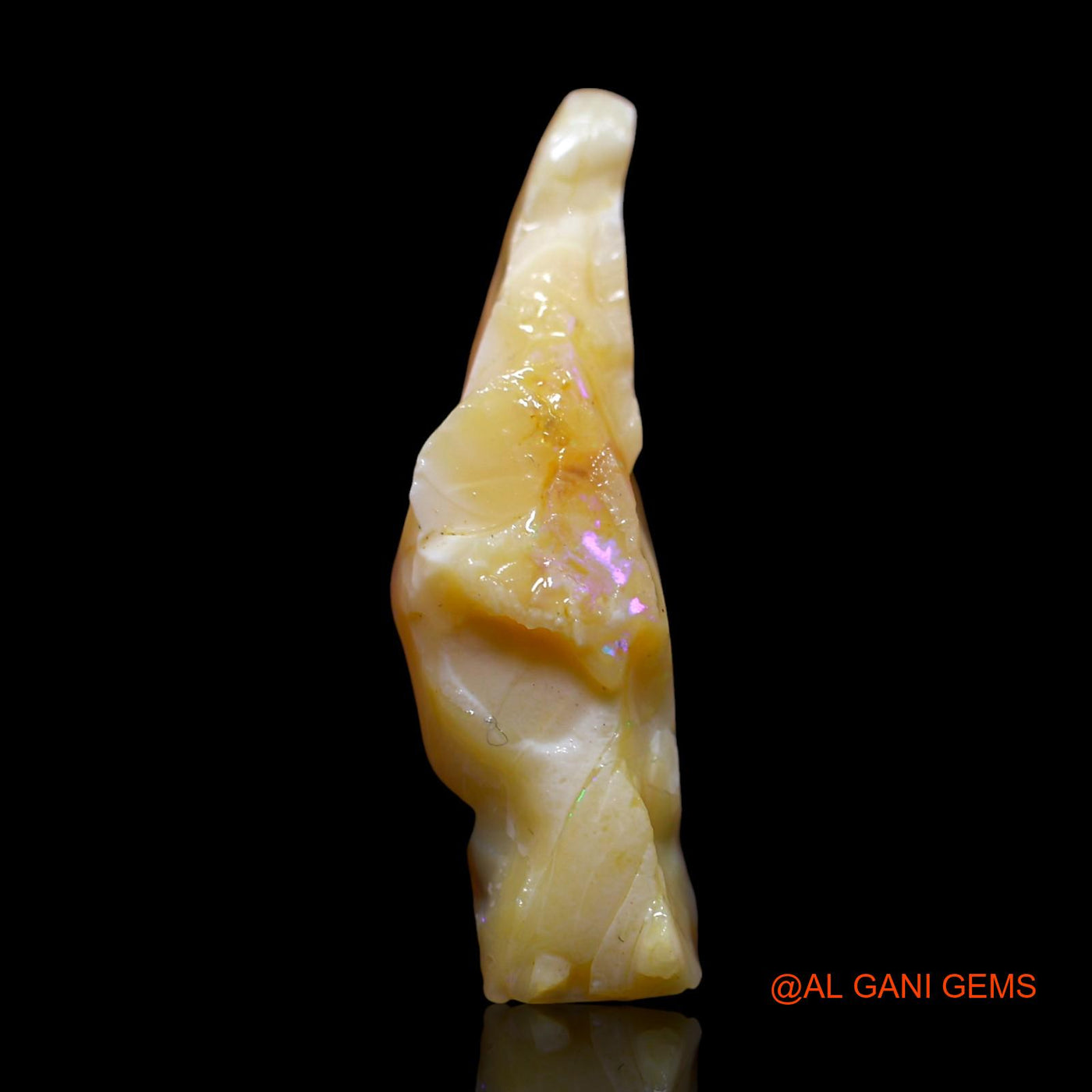 Natural Fire Opal Gemstone 15.00 Cts Loose Fancy Rough From Australia 35x12x9 mm RF-753