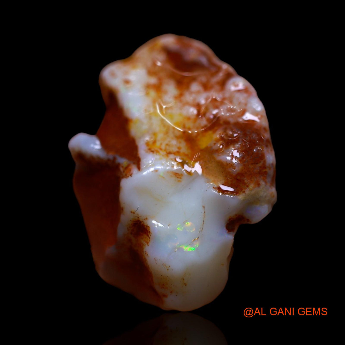 23.00 Cts Natural Australian Fire Opal Fancy Rough Loose Gemstone For Jewelry 27x21x12 mm RF-755