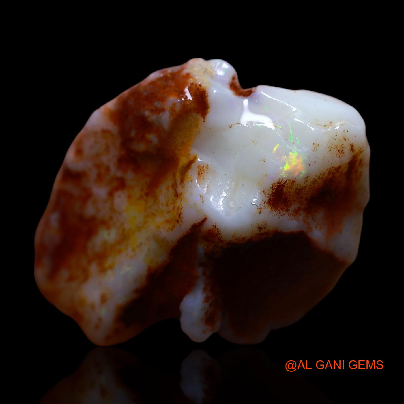23.00 Cts Natural Australian Fire Opal Fancy Rough Loose Gemstone For Jewelry 27x21x12 mm RF-755