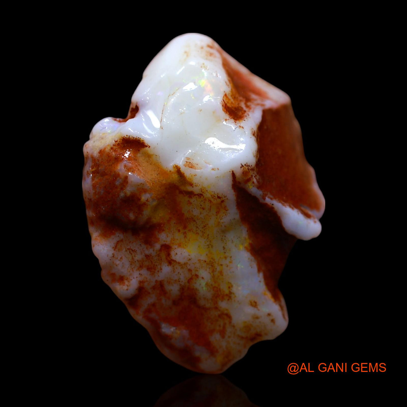 23.00 Cts Natural Australian Fire Opal Fancy Rough Loose Gemstone For Jewelry 27x21x12 mm RF-755