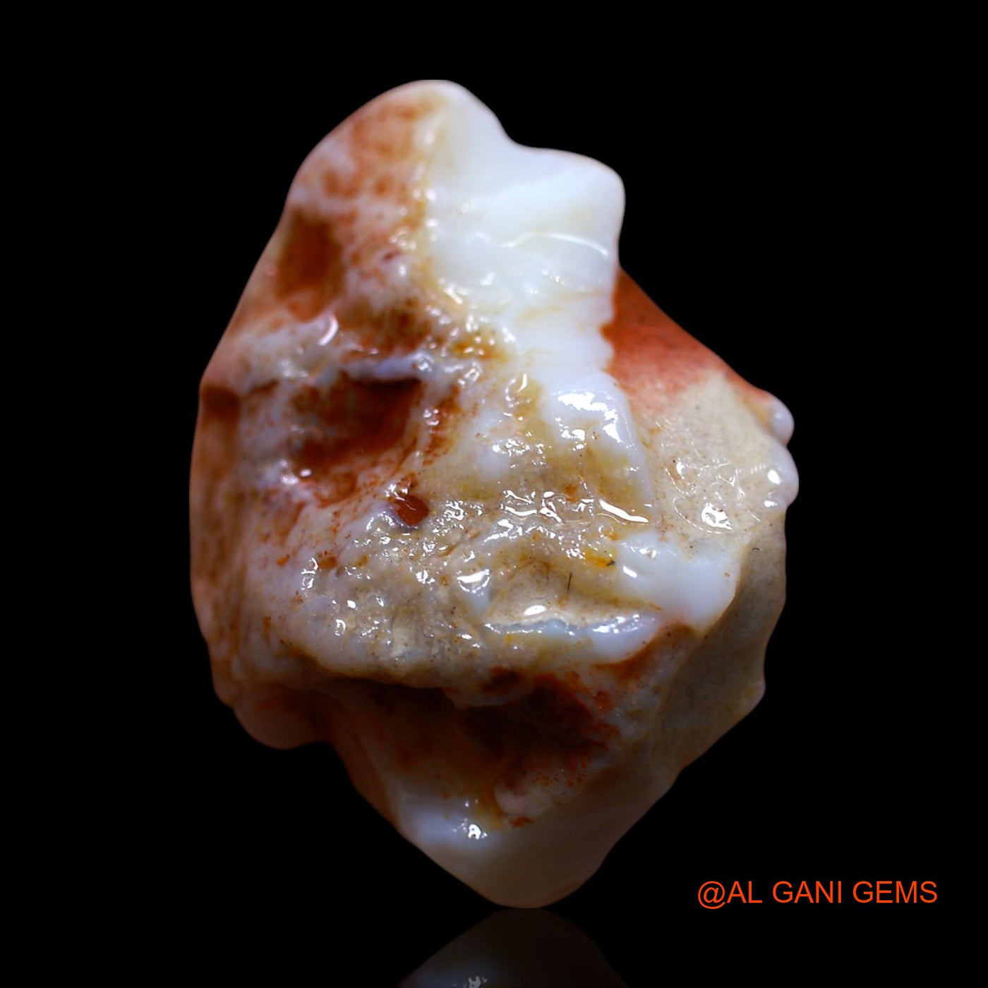 23.00 Cts Natural Australian Fire Opal Fancy Rough Loose Gemstone For Jewelry 27x21x12 mm RF-755