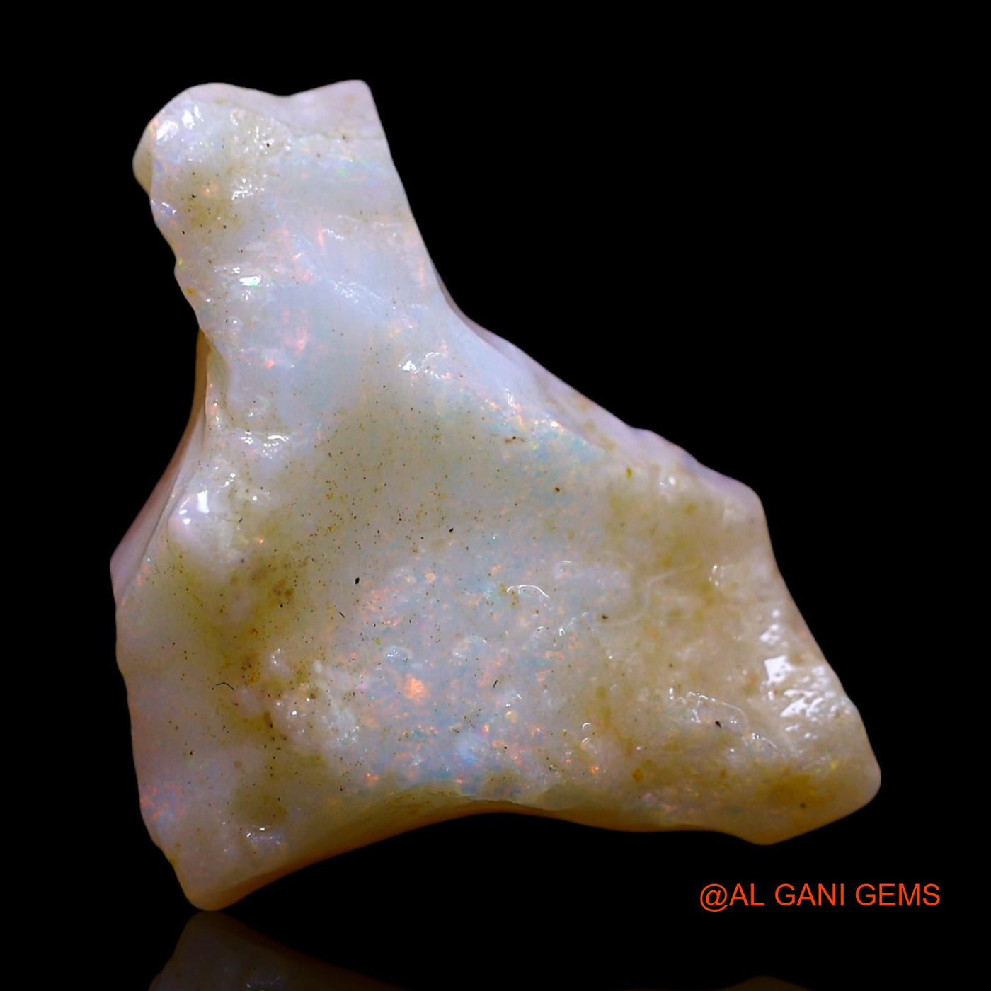 Natural Untreated Fire Opal Loose Gemstone Fancy Rough From Australia 3.00 Cts 17x12x4 mm RF-75