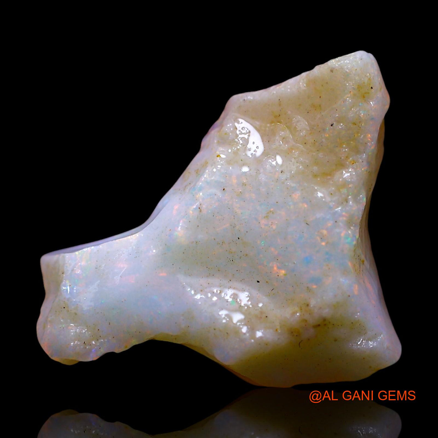 Natural Untreated Fire Opal Loose Gemstone Fancy Rough From Australia 3.00 Cts 17x12x4 mm RF-75