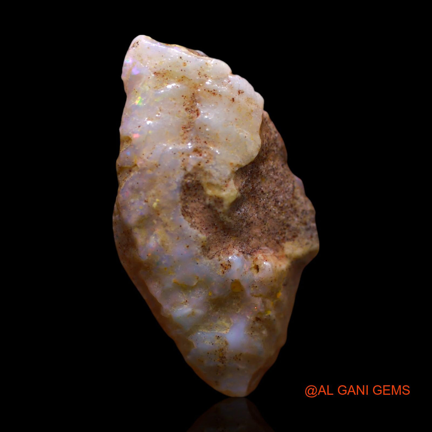 Natural Untreated Fire Opal Loose Gemstone Fancy Rough From Australia 9.00 Cts 28x15x6 mm RF-762
