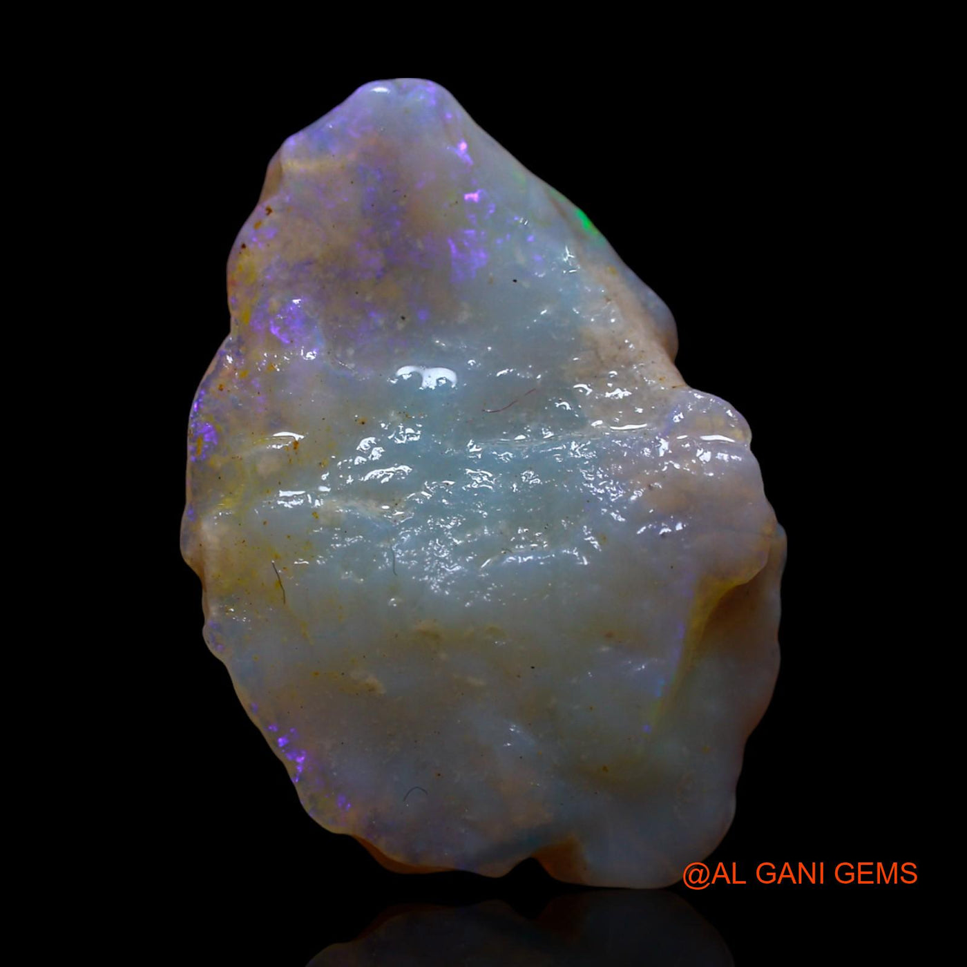 Natural Fire Opal Gemstone 8.00 Cts Loose Fancy Rough From Australia 23x16x5 mm RF-766
