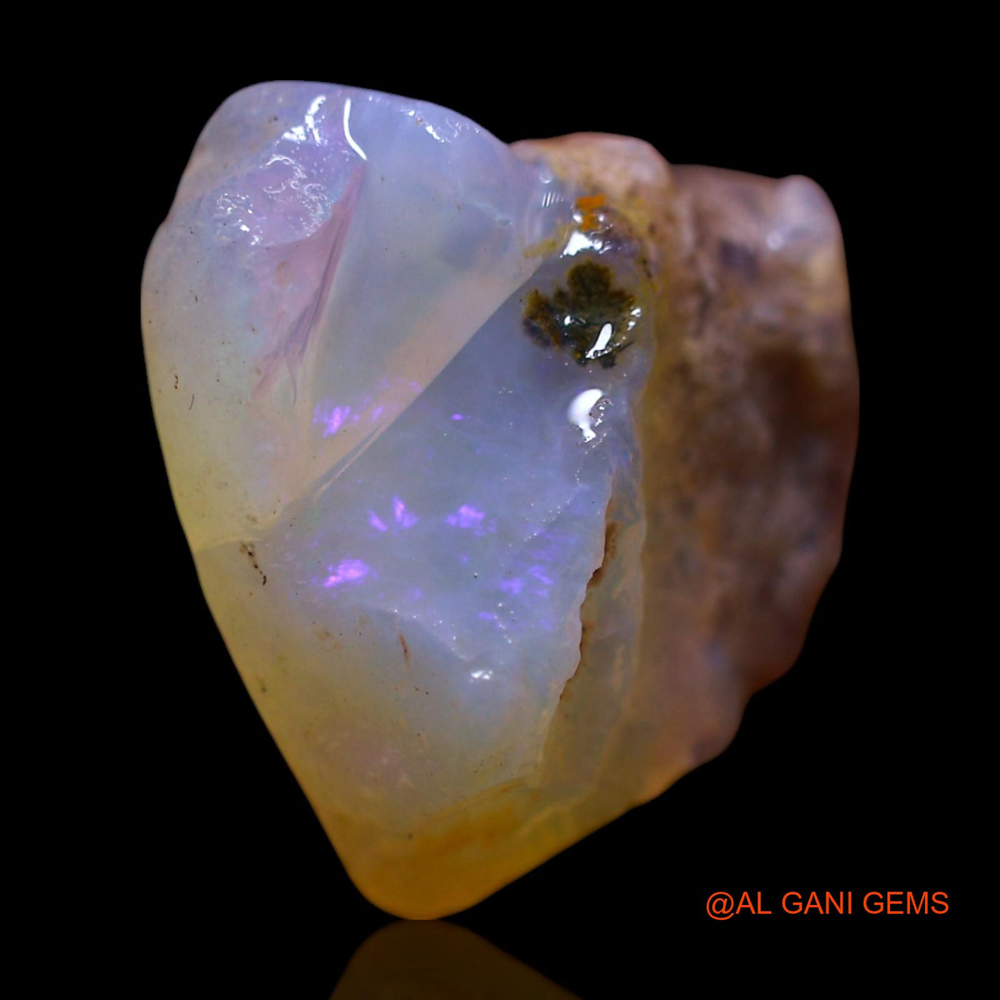 16.00 Cts Natural Australian Fire Opal Loose Gemstone Fancy Rough 18x17x12 mm RF-770