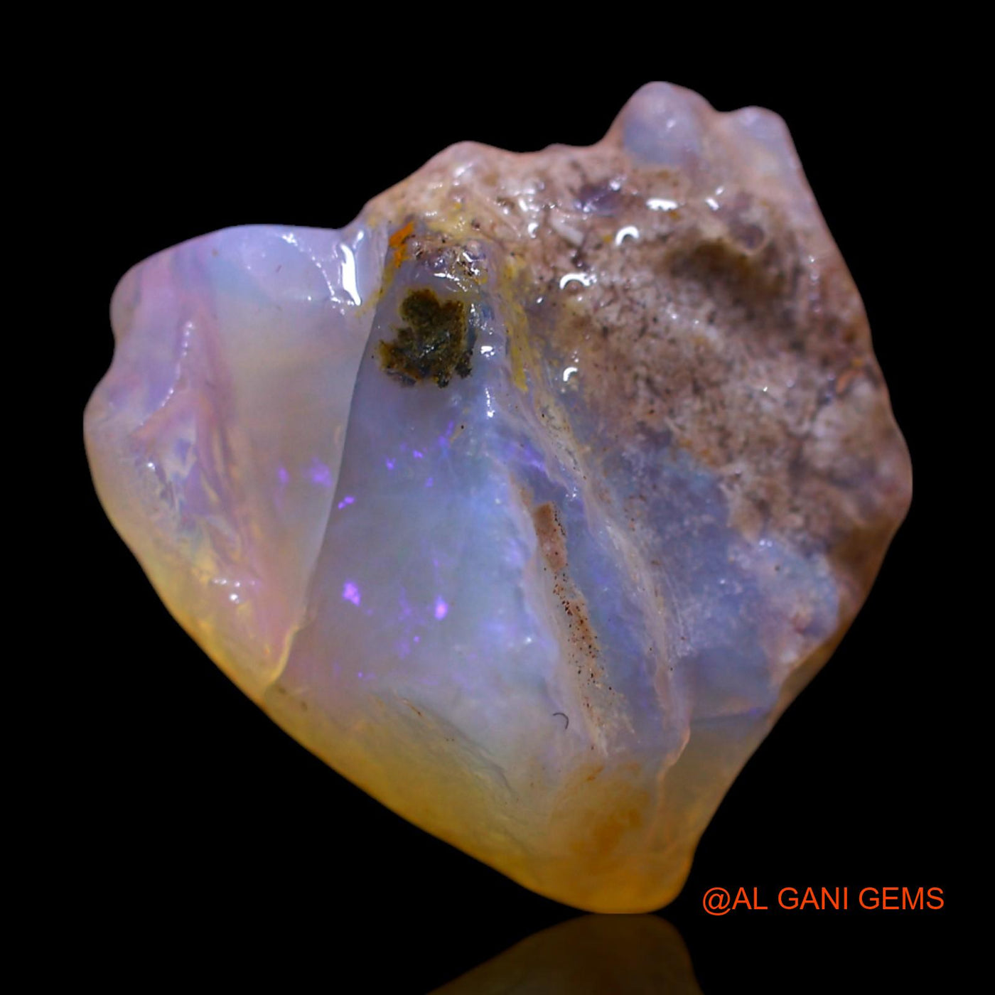 16.00 Cts Natural Australian Fire Opal Loose Gemstone Fancy Rough 18x17x12 mm RF-770