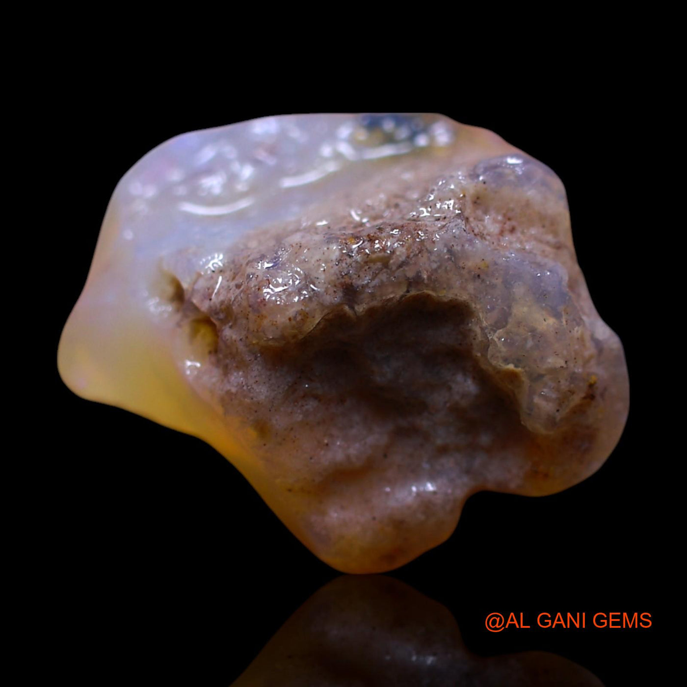 16.00 Cts Natural Australian Fire Opal Loose Gemstone Fancy Rough 18x17x12 mm RF-770