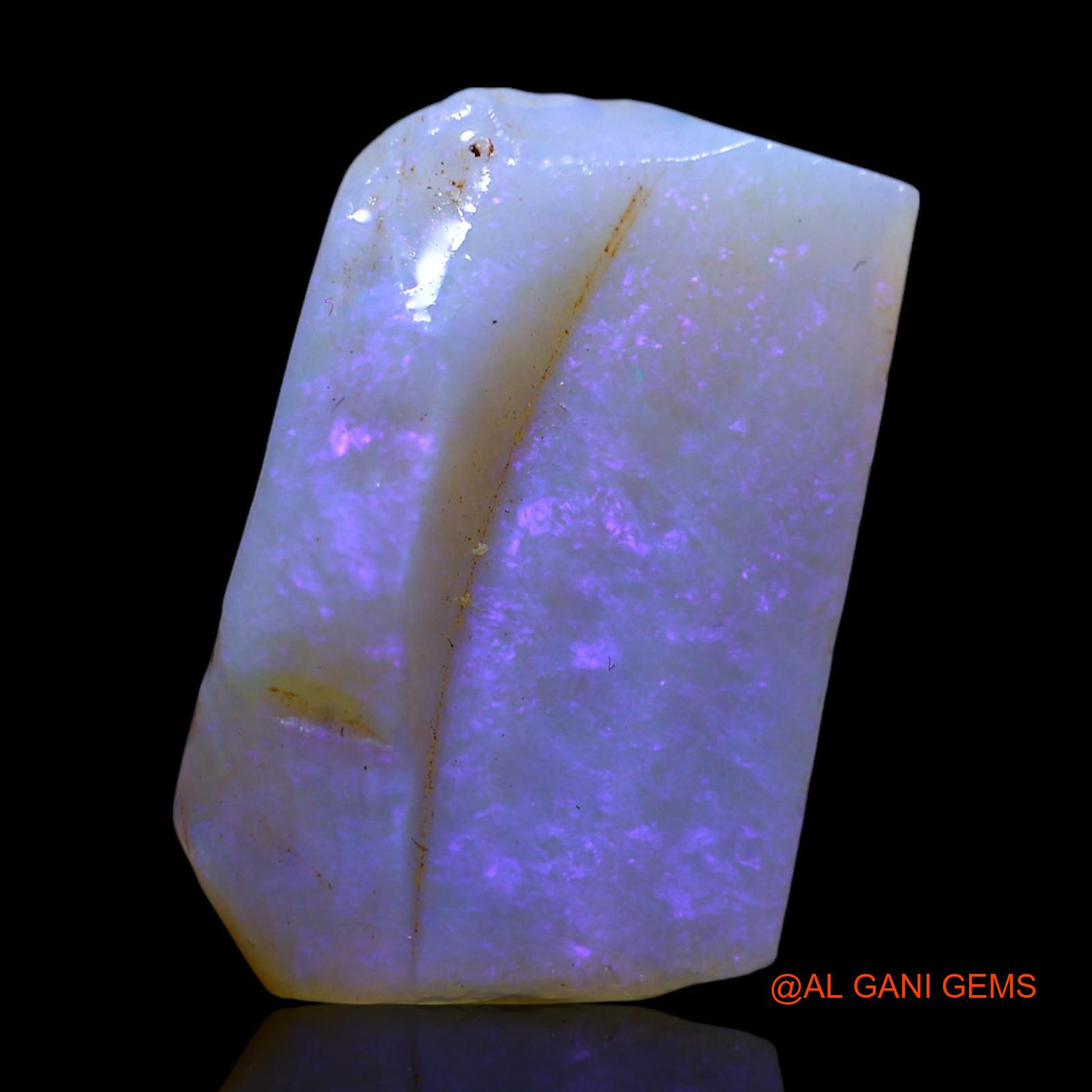 Natural Untreated Fire Opal Loose Gemstone Fancy Rough From Australia 11.00 Cts 21x14x5 mm RF-771