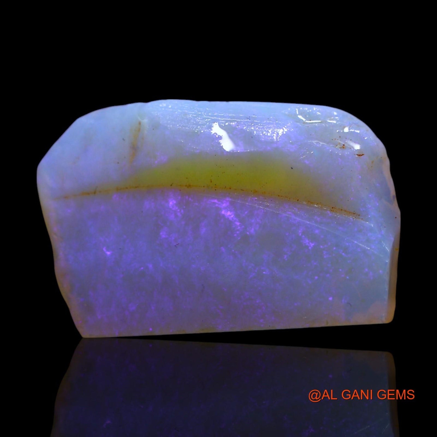 Natural Untreated Fire Opal Loose Gemstone Fancy Rough From Australia 11.00 Cts 21x14x5 mm RF-771