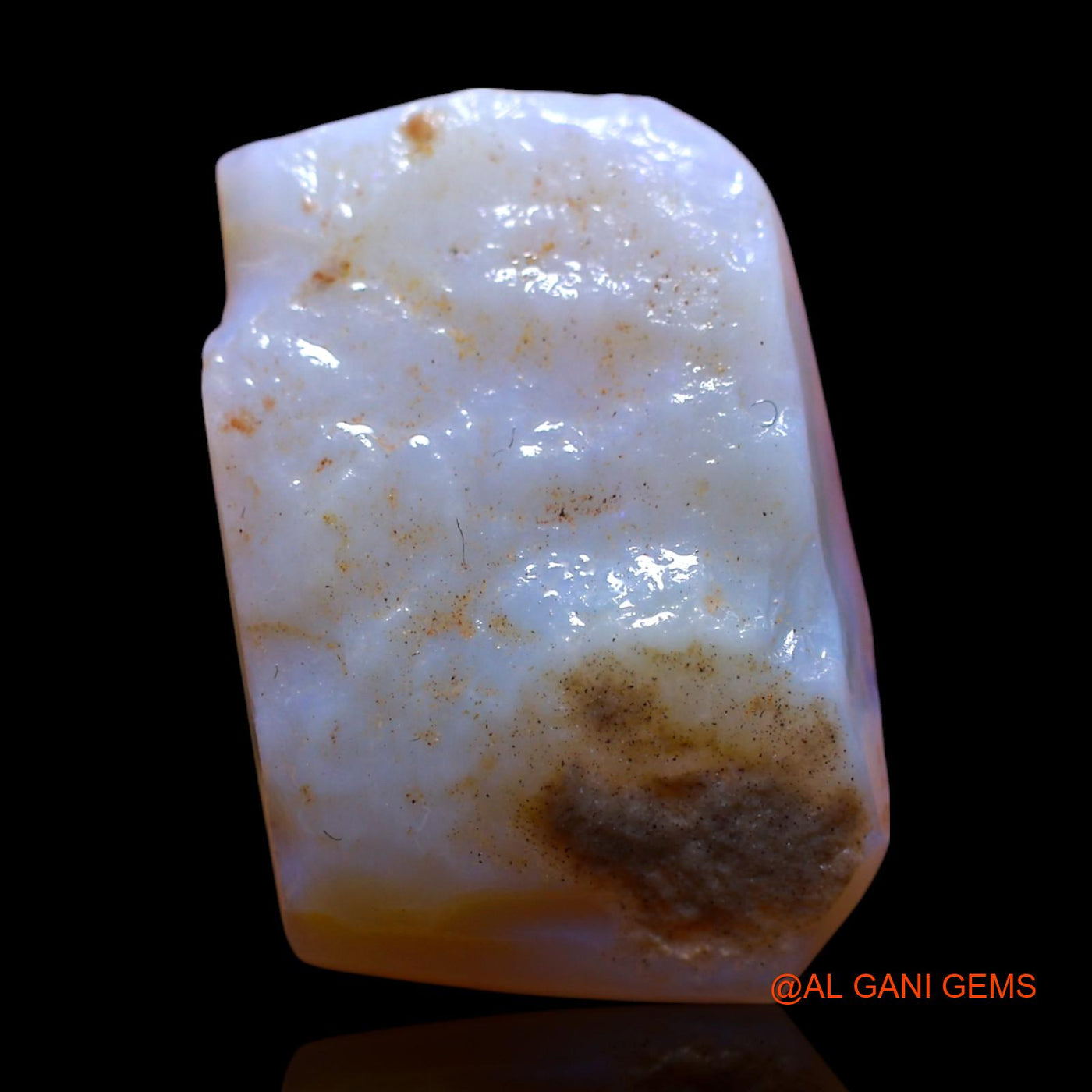 Natural Untreated Fire Opal Loose Gemstone Fancy Rough From Australia 11.00 Cts 21x14x5 mm RF-771