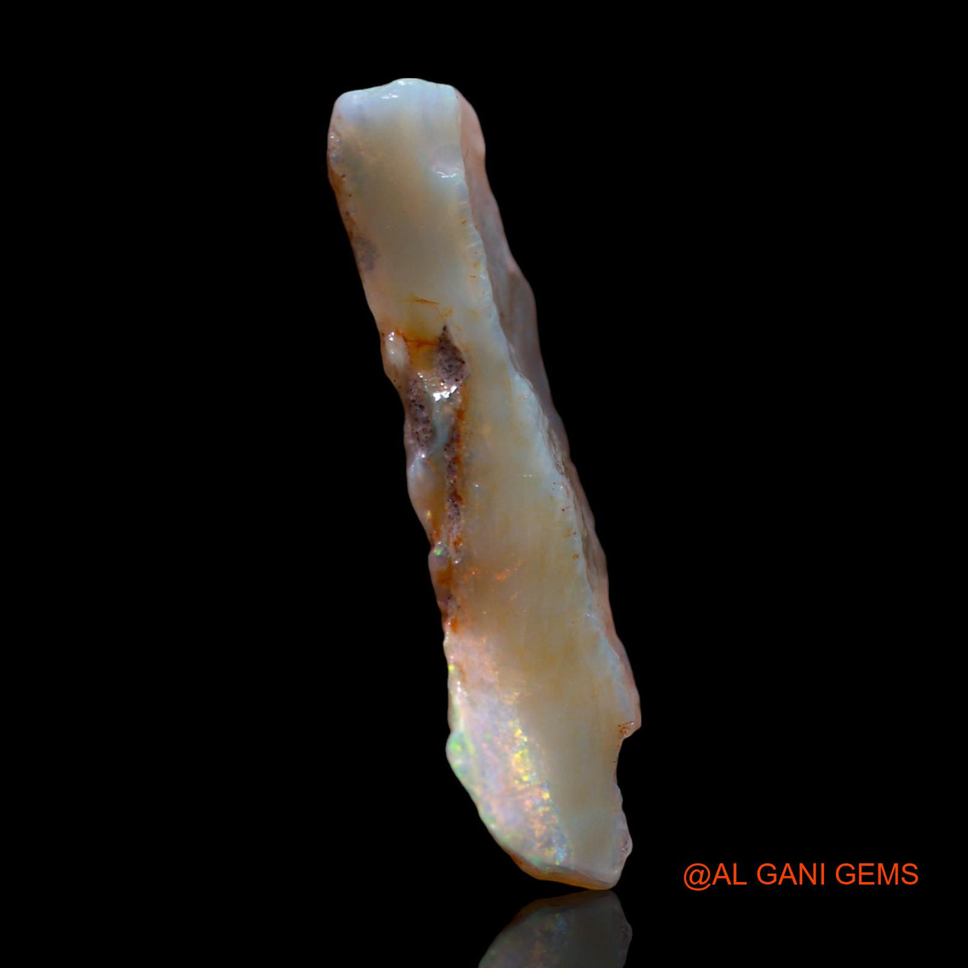 Natural Fire Opal Gemstone 6.00 Cts Loose Fancy Rough From Australia 27x10x5 mm RF-772