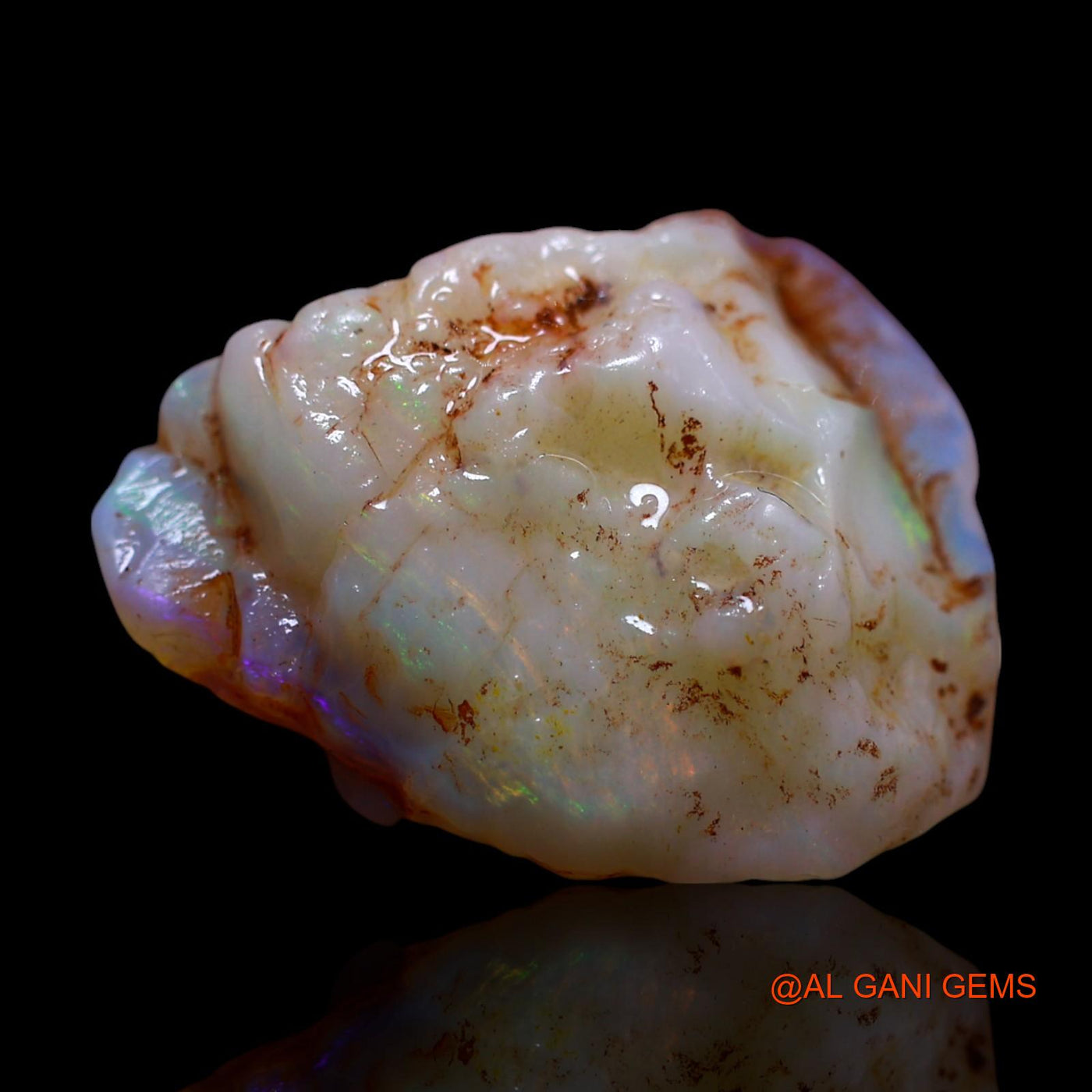 10.00 Cts Unheated Australian Fire Opal Loose Gemstone Fancy Rough Natural 20x16x6 mm RF-773
