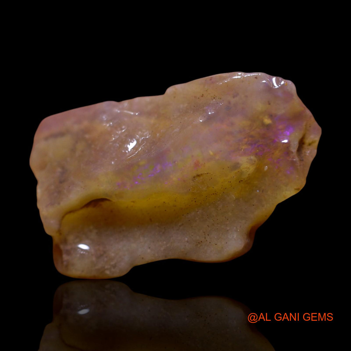 11.00 Cts Natural Australian Fire Opal Fancy Rough Loose Gemstone For Jewelry 23x14x6 mm RF-775