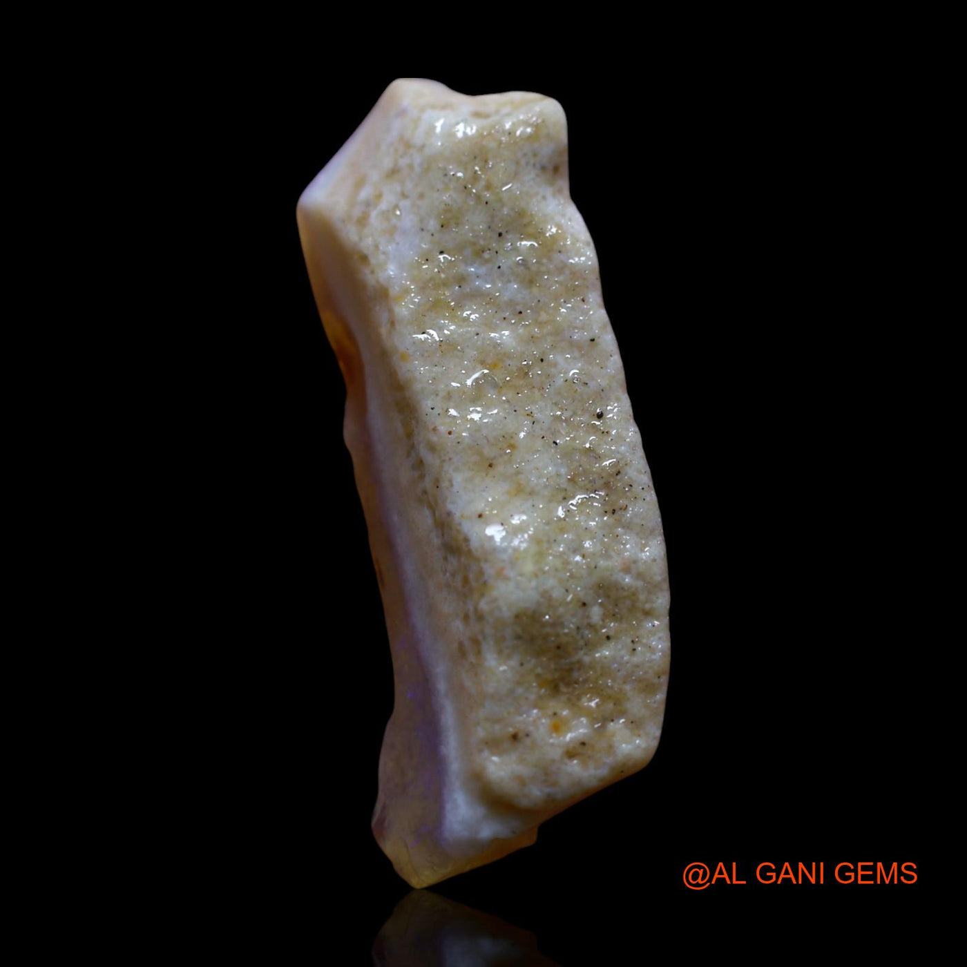 Natural Fire Opal Gemstone 8.00 Cts Loose Fancy Rough From Australia 26x10x5 mm RF-776