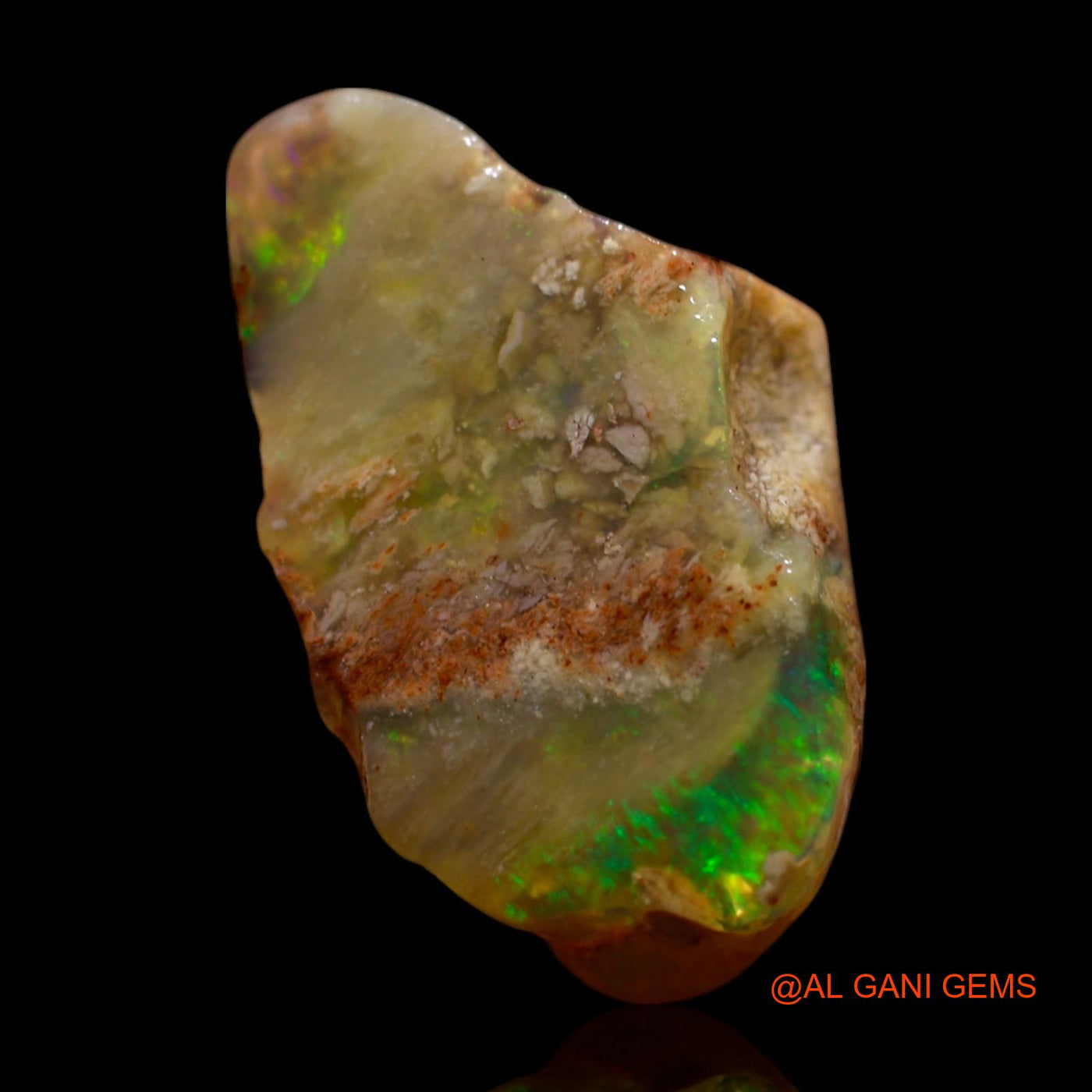 14.00 Cts Natural Australian Fire Opal Loose Gemstone Fancy Rough 22x12x9 mm RF-778