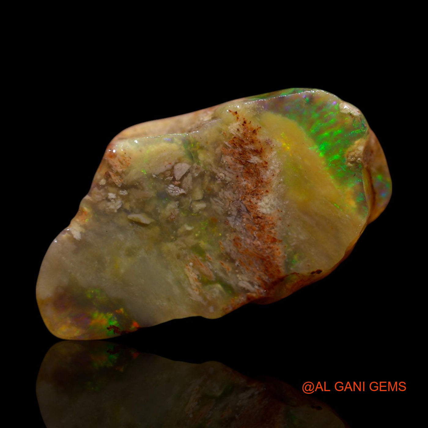 14.00 Cts Natural Australian Fire Opal Loose Gemstone Fancy Rough 22x12x9 mm RF-778