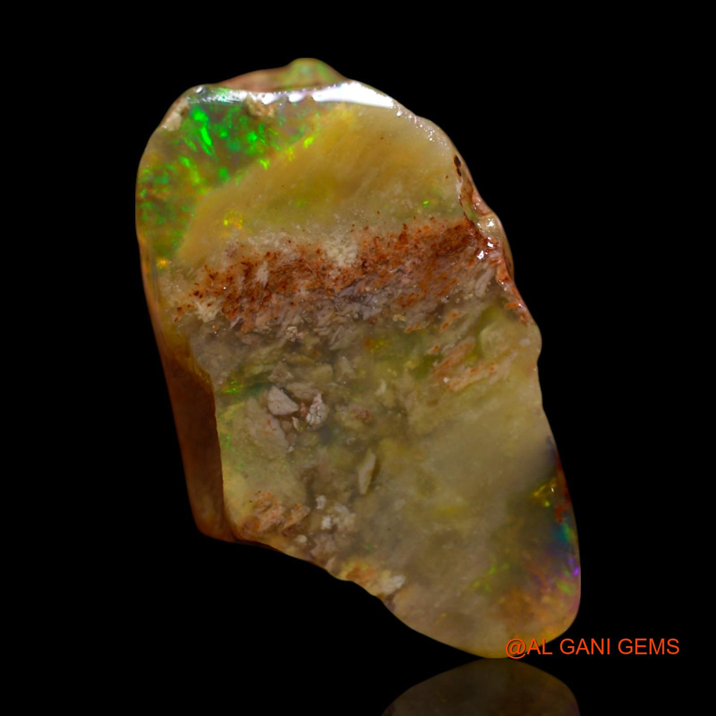 14.00 Cts Natural Australian Fire Opal Loose Gemstone Fancy Rough 22x12x9 mm RF-778