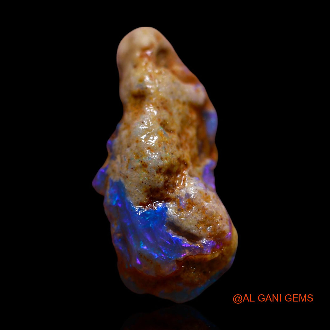 Natural Fire Opal Gemstone 9.00 Cts Loose Fancy Rough From Australia 22x11x9 mm RF-779