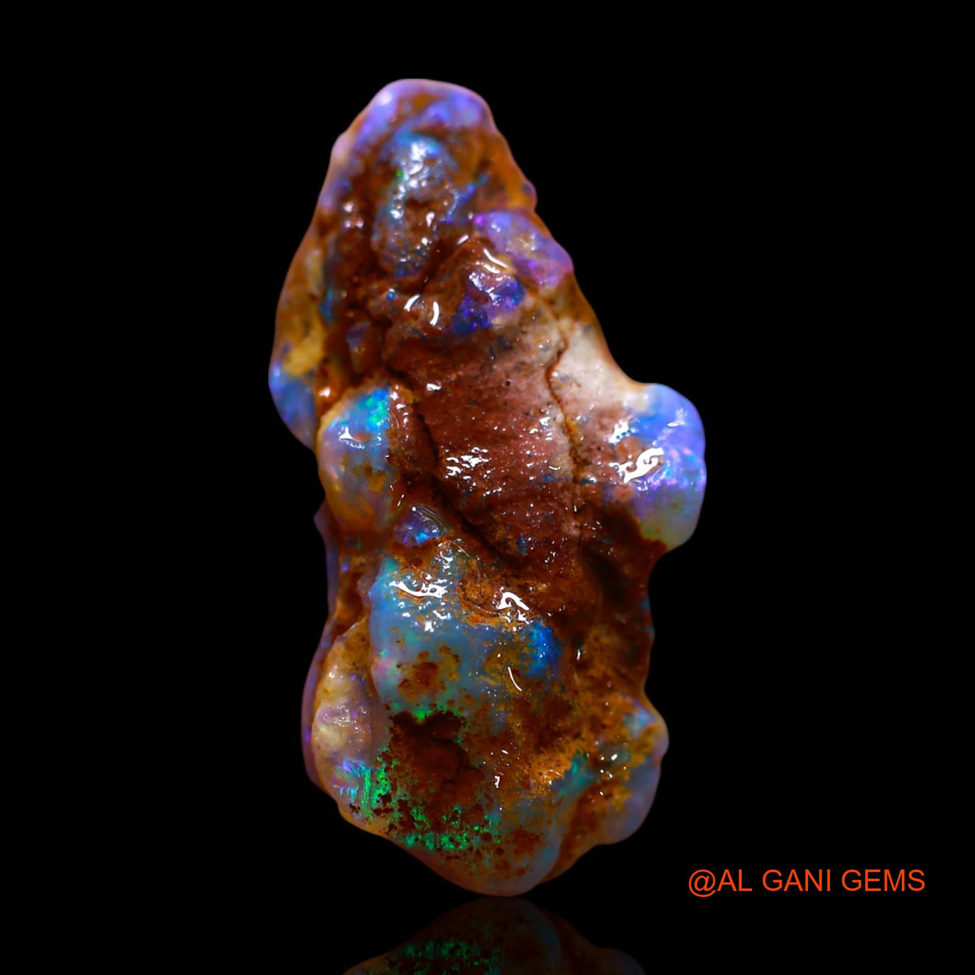 Natural Fire Opal Gemstone 9.00 Cts Loose Fancy Rough From Australia 22x11x9 mm RF-779