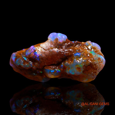Natural Fire Opal Gemstone 9.00 Cts Loose Fancy Rough From Australia 22x11x9 mm RF-779